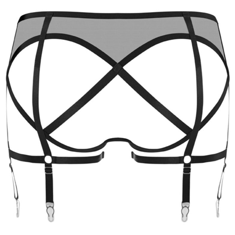 Prey Backless Suspender Knicker