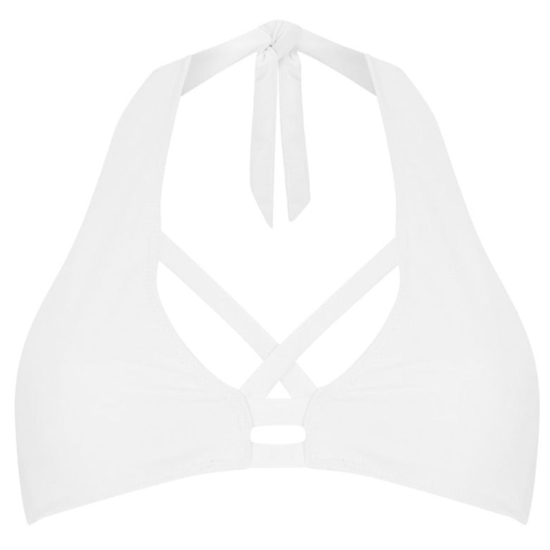 Jet Lag White Bikini Top